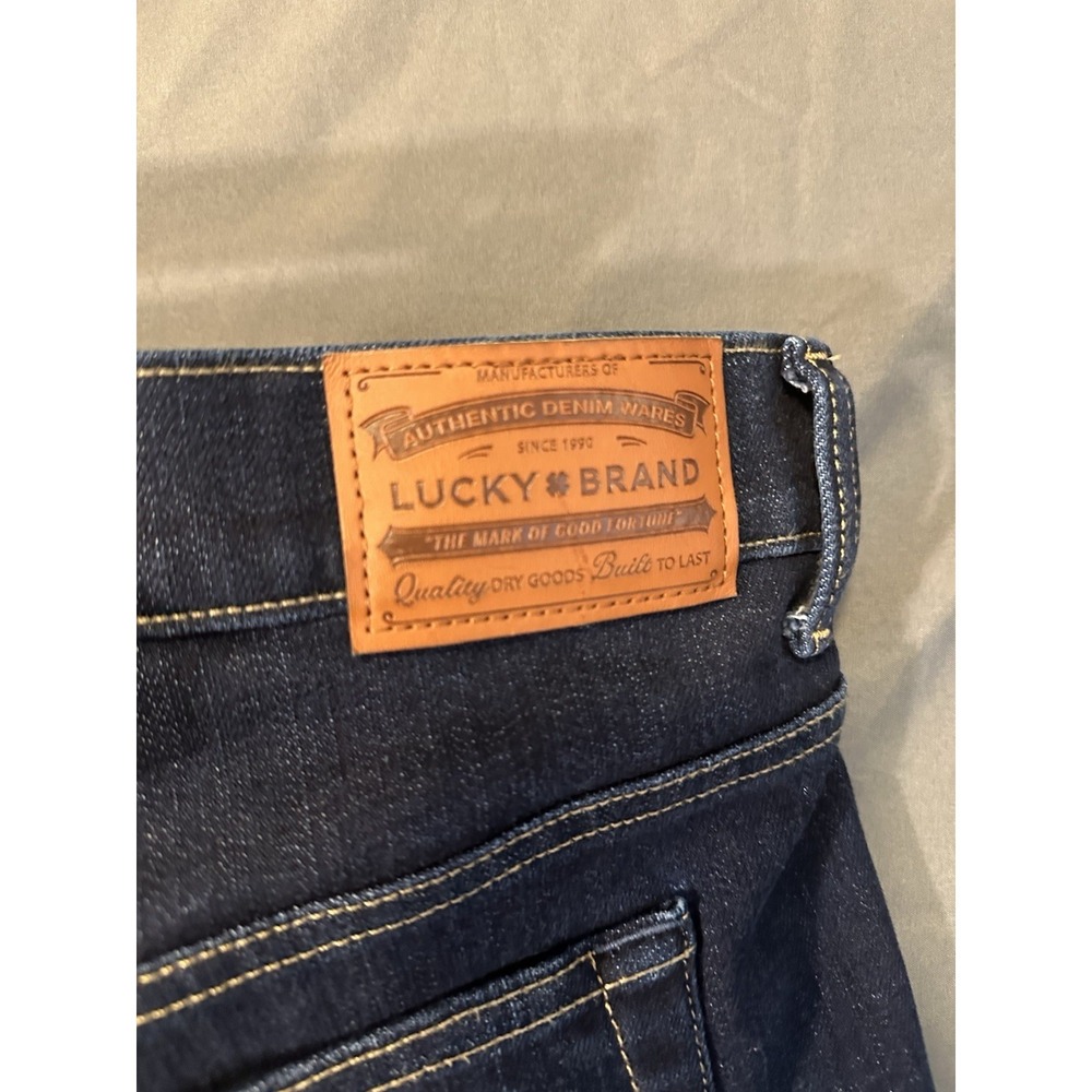 Lucky Brand 181 Relaxed Straight Dark Wash Denim Jeans Mens 48x30 - Picture 3 of 8